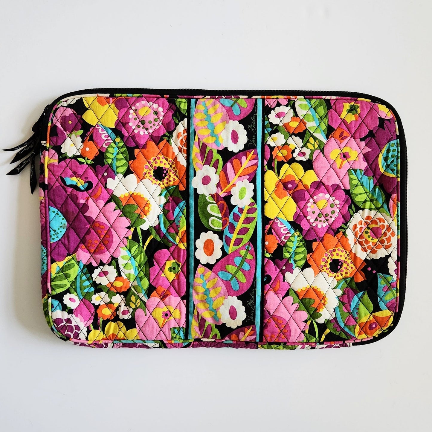 Vera Bradley Va Va Bloom 17" Quilted Laptop Sleeve Case – Bright Floral Print - Women