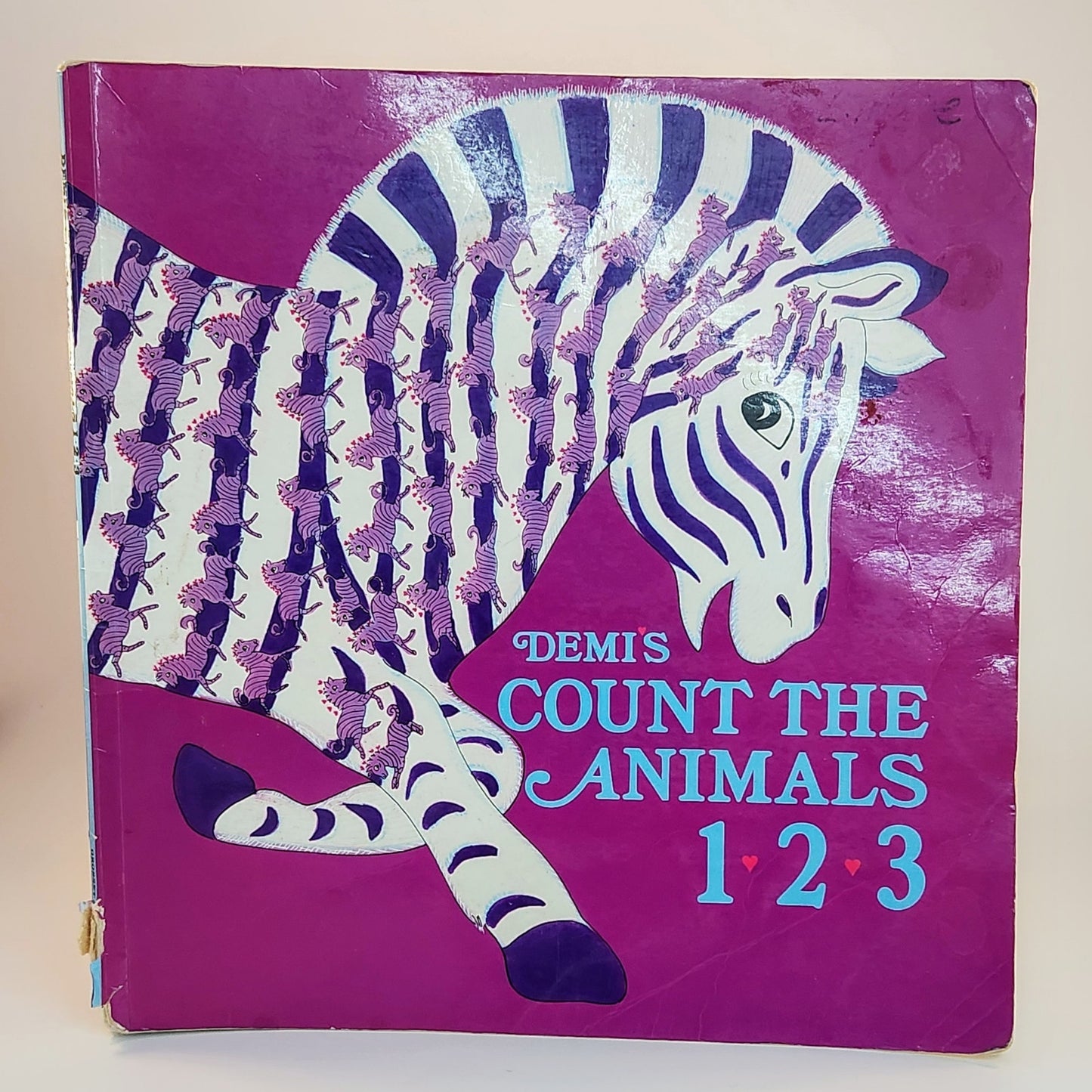 Rare Vintage Children’s Counting Book – “Demi’s Count the Animals 1 2 3” (1990, Grosset & Dunlap) – Illustrated Educational Picture Book