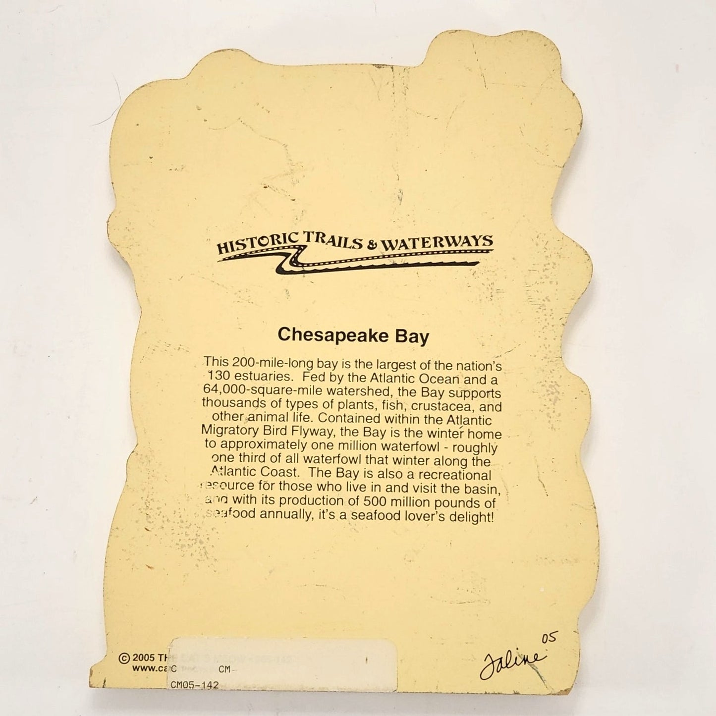 Chesapeake Bay Shelf Sitter | Historic Trails & Waterways Collection | 2005, Faline Signed
