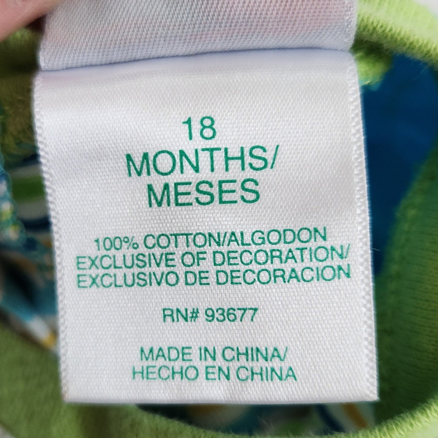 Vintage Okie Dokie Chameleon Baby Romper – 18M Y2K Striped Cotton One Piece
