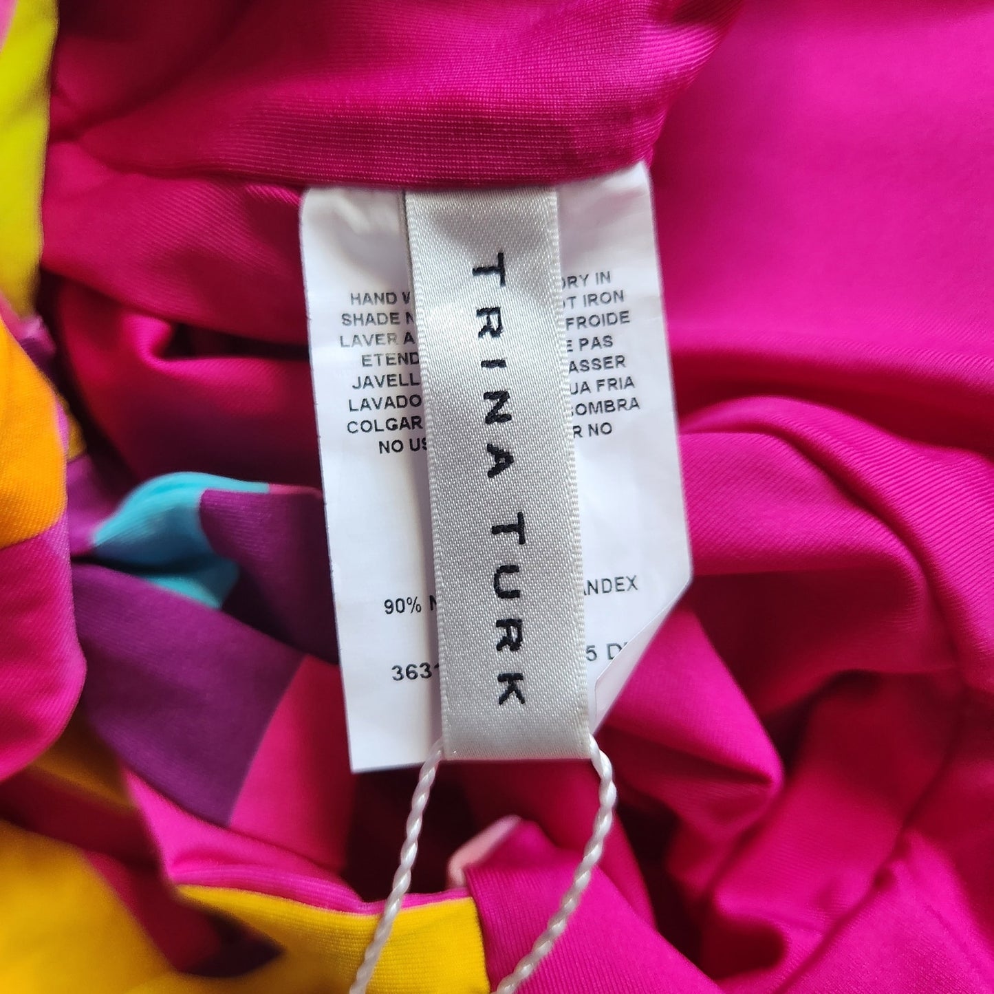 🌺 Trina Turk Women's Fan Faire Ruffle One Piece Swimsuit Size 10 NWT