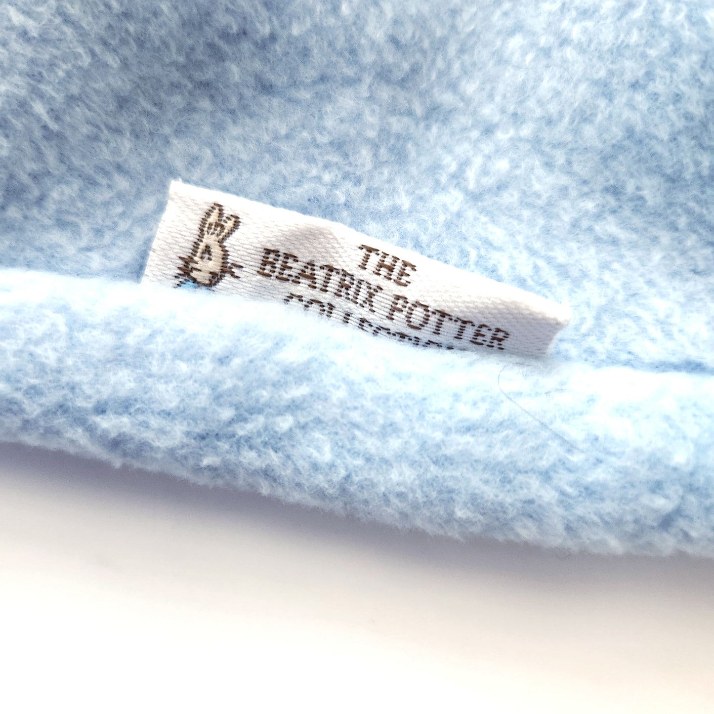 Rare Vintage 90s Beatrix Potter Peter Rabbit & Benjamin Bunny Blue Fleece Baby Bunting Footie | Size 3-6 Months | Easter & Winter Outfit