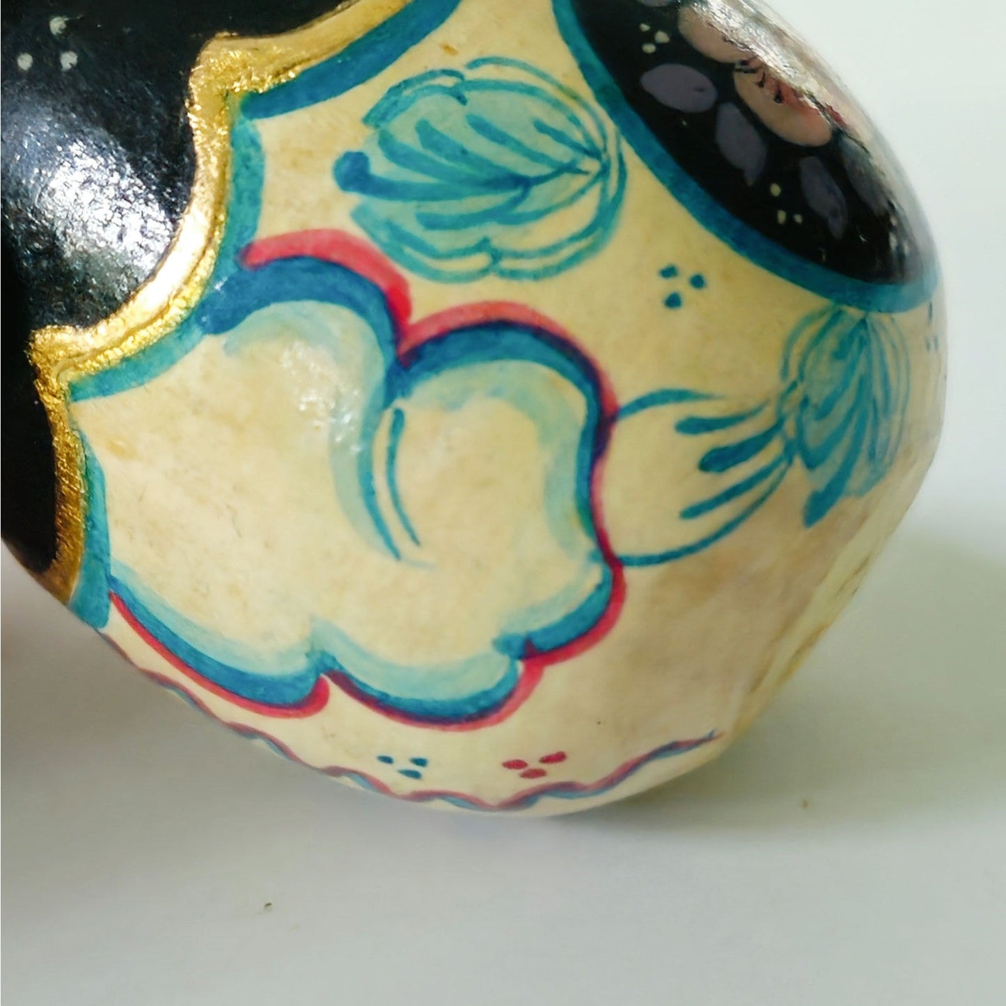 Vintage Hand Painted Russian Nesting Doll Ornament