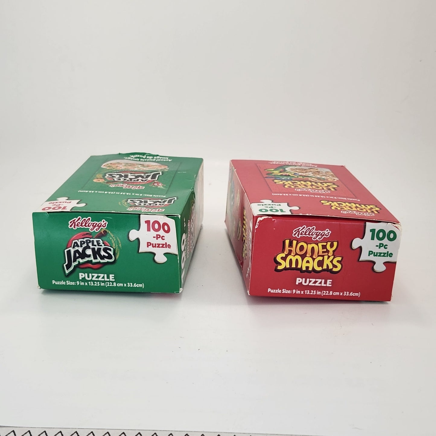Apple Jacks & Honey Smacks Cereal Box 100-Piece Puzzles –  | Set of 2 | Spin Master