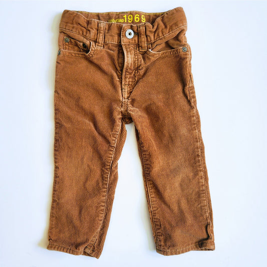 BabyGap 1969 Toddler Slim Cord with Stretch Deep Camel Size 18-24 months