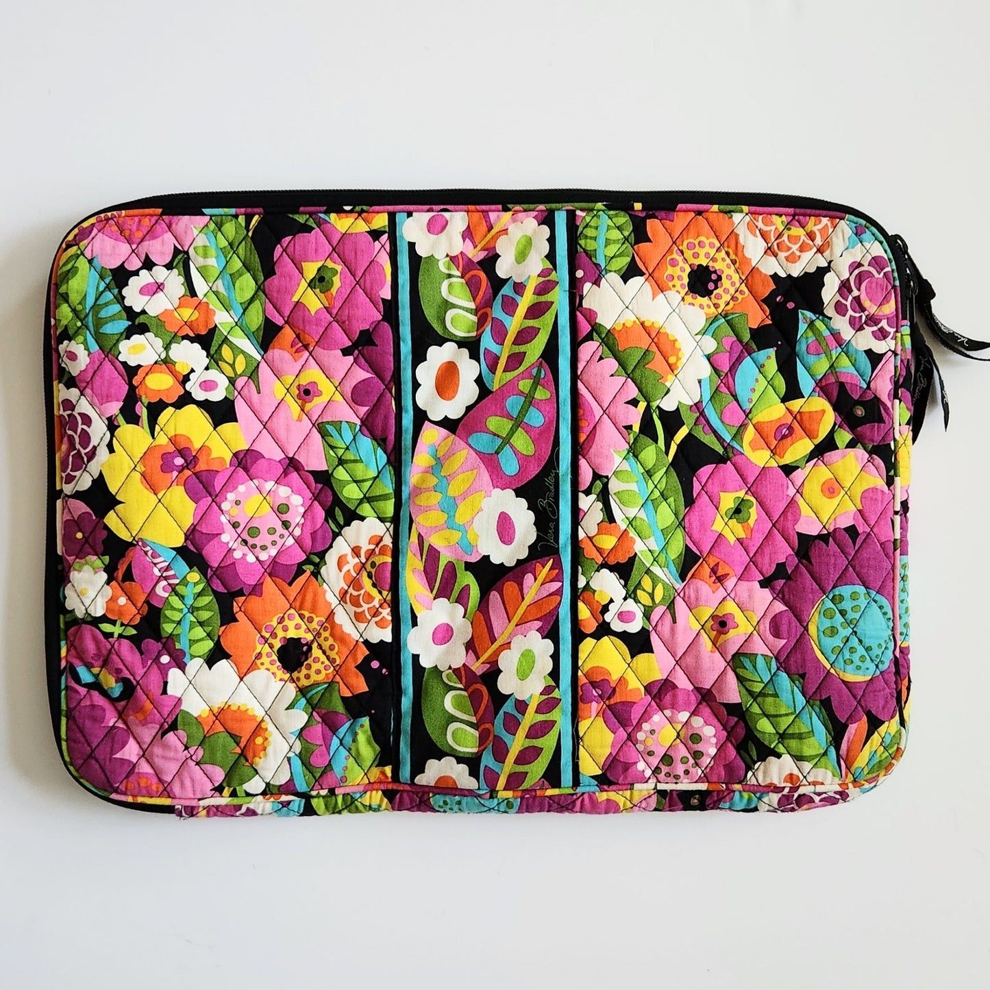 Vera Bradley Va Va Bloom 17" Quilted Laptop Sleeve Case – Bright Floral Print - Women