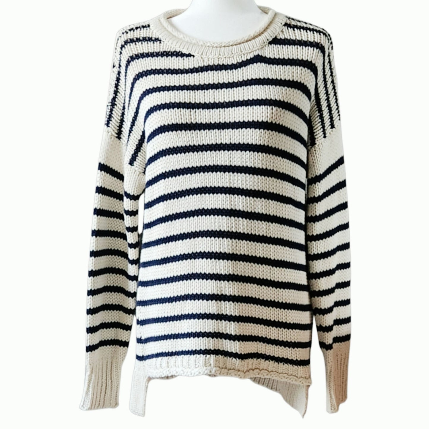 Paris Jersey Girl Viscose Sweater | Marine Blue | Women's M