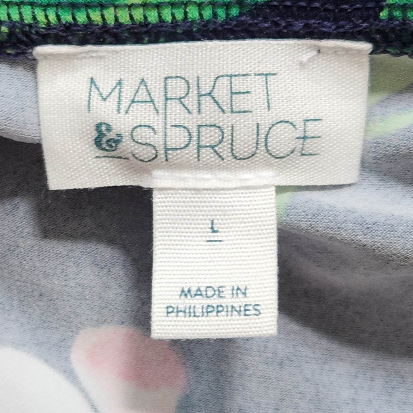 Market & Spruce Women's Sleeveless Blue Floral Hellena Wrap Maxi Dress | Size L