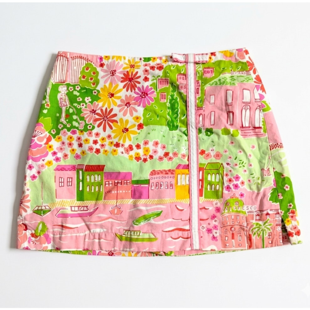 RARE Lilly Pulitzer Skort | Spring 2005 Negresco French Riviera | Girls 7
