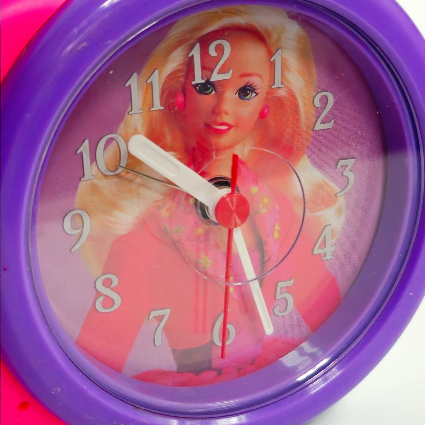 Vintage 1995 Barbie Clock Radio | Hot Pink / Purple Dopamine