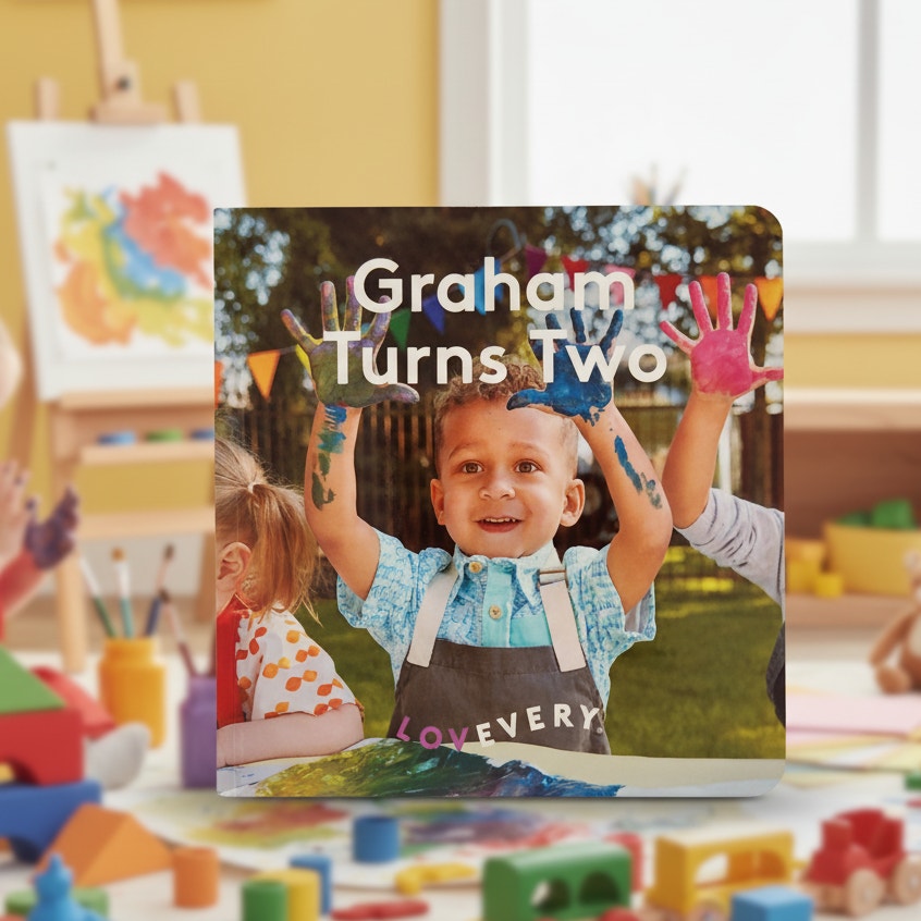 “Graham Turns Two” Toddler Montessori Board Book