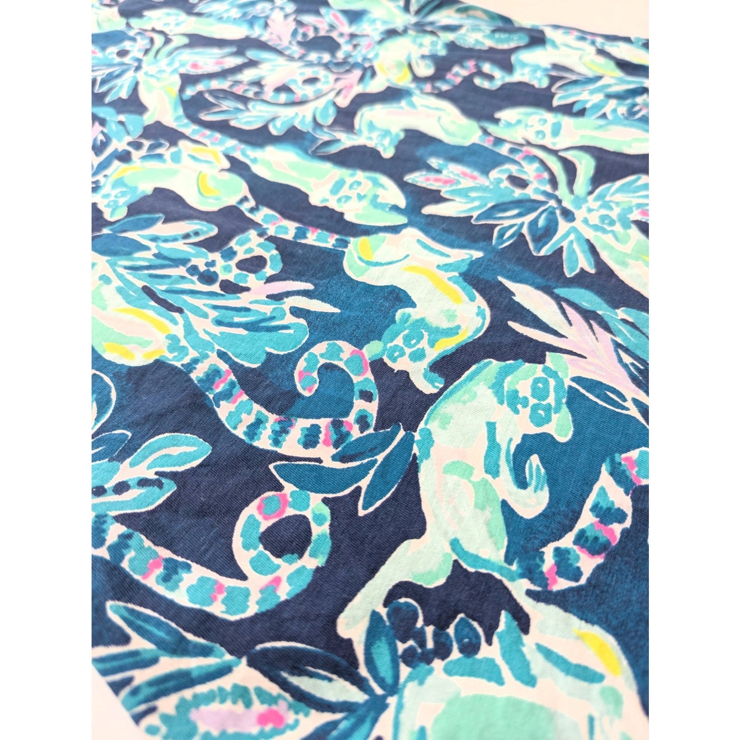 Lilly Pulitzer Beacon T-Shirt Dress | Tidal Wave Blue Lemurs Print | Women’s Size S Pima Cotton