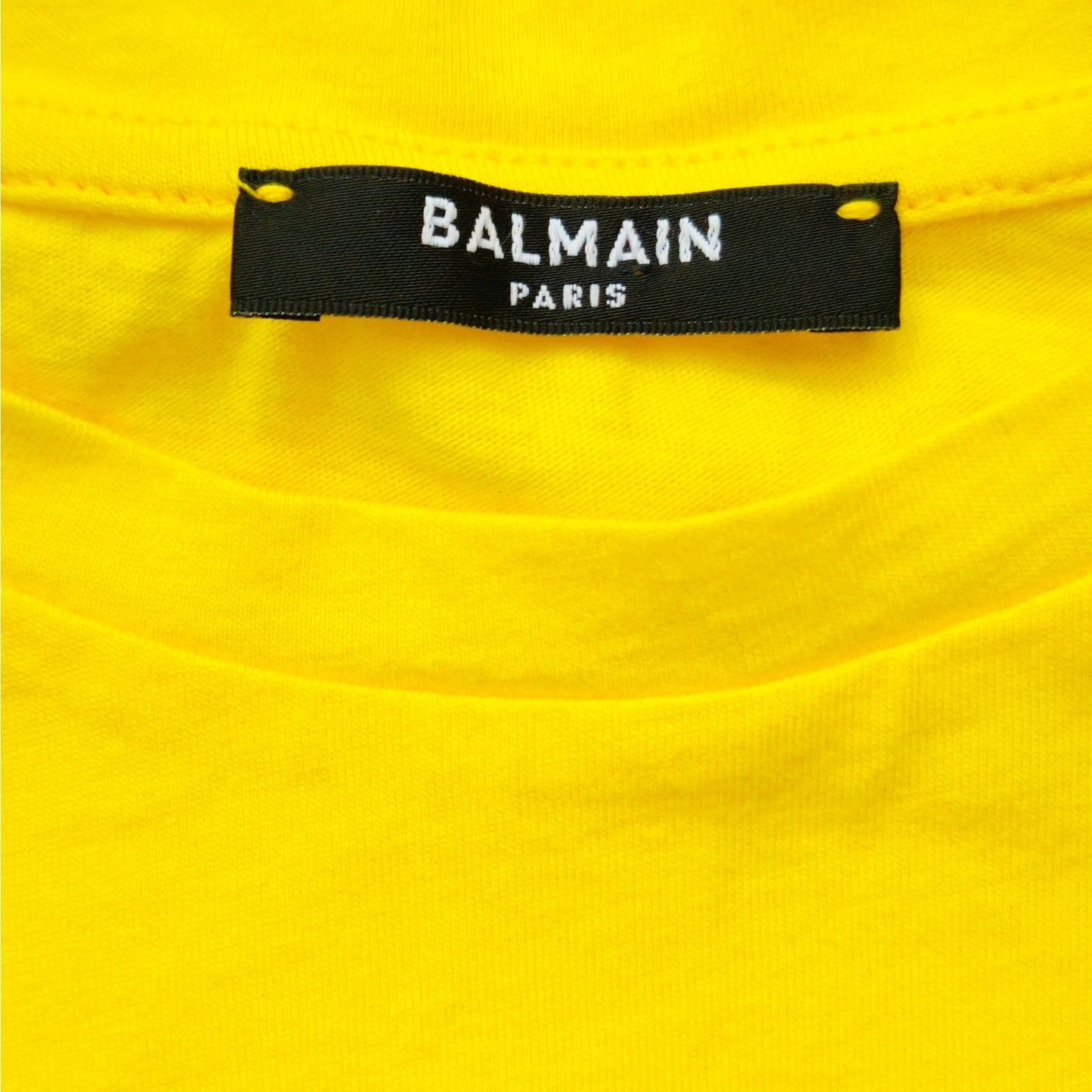 Balmain Paris Kids Logo T-Shirt | Vibrant Yellow 100% Cotton | Youth Size 10 / M