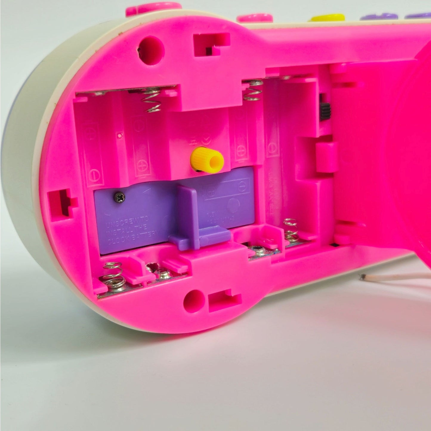 Vintage 1995 Barbie Clock Radio | Hot Pink / Purple Dopamine