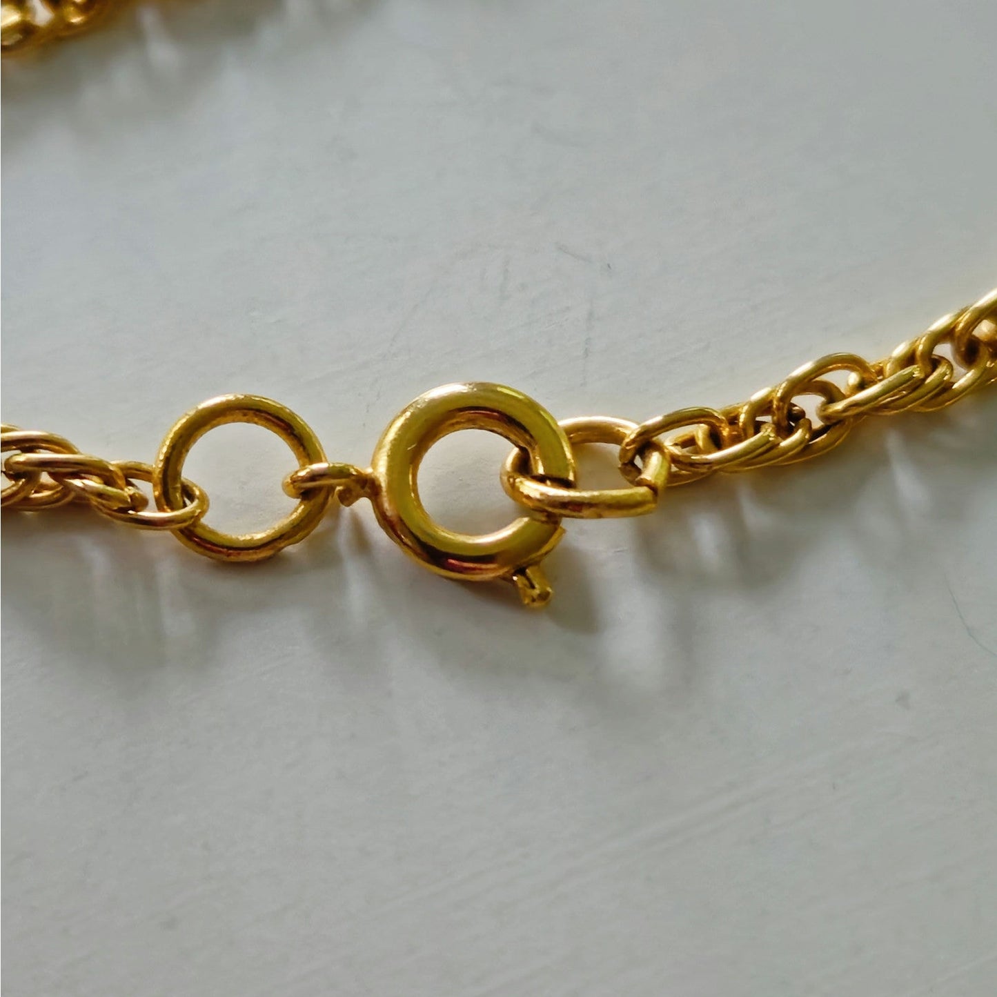 Vintage Gold Tone Envelope Locket Necklace