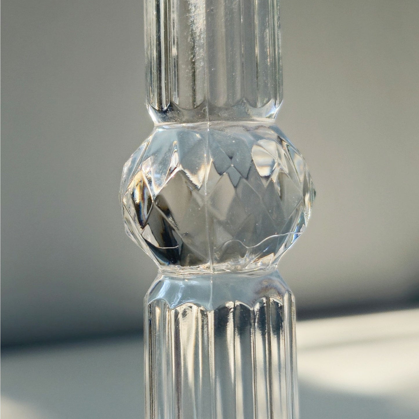 Vintage Fifth Avenue Crystal Pineapple Candlestick Holder