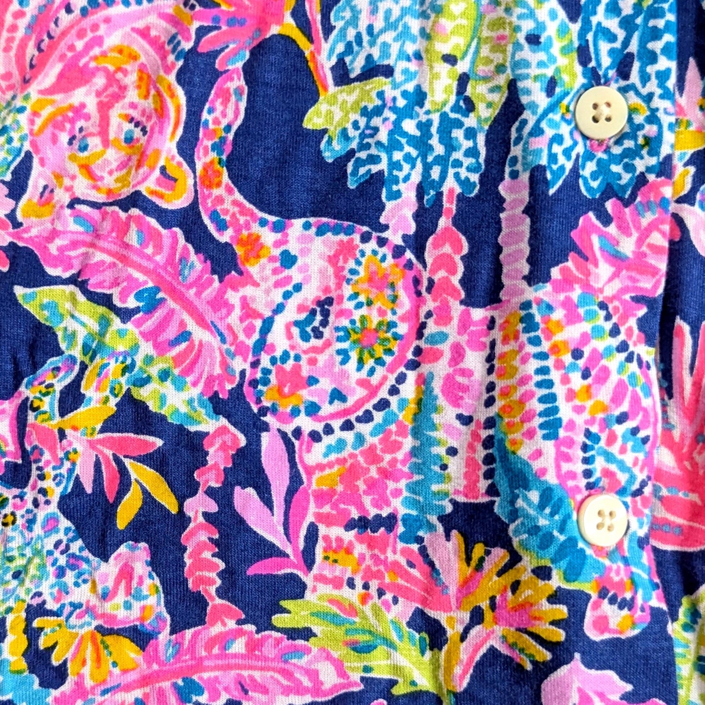 Lilly Pulitzer “Seen & Herd” Cozy Cloud Jersey Top | Oyster Bay Navy | Women's XS