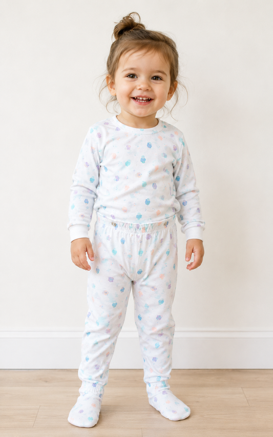 Vintage Carter's 1980s Ice Cream Toddler Pajamas | Size 2T