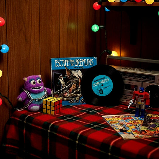 Vintage 1984 Gremlins “Escape from the Gremlins” Kids Read-Along Book & Record | Story 3 | 7" 33⅓ RPM Vinyl | Gizmo & Stripe | Warner Bros.