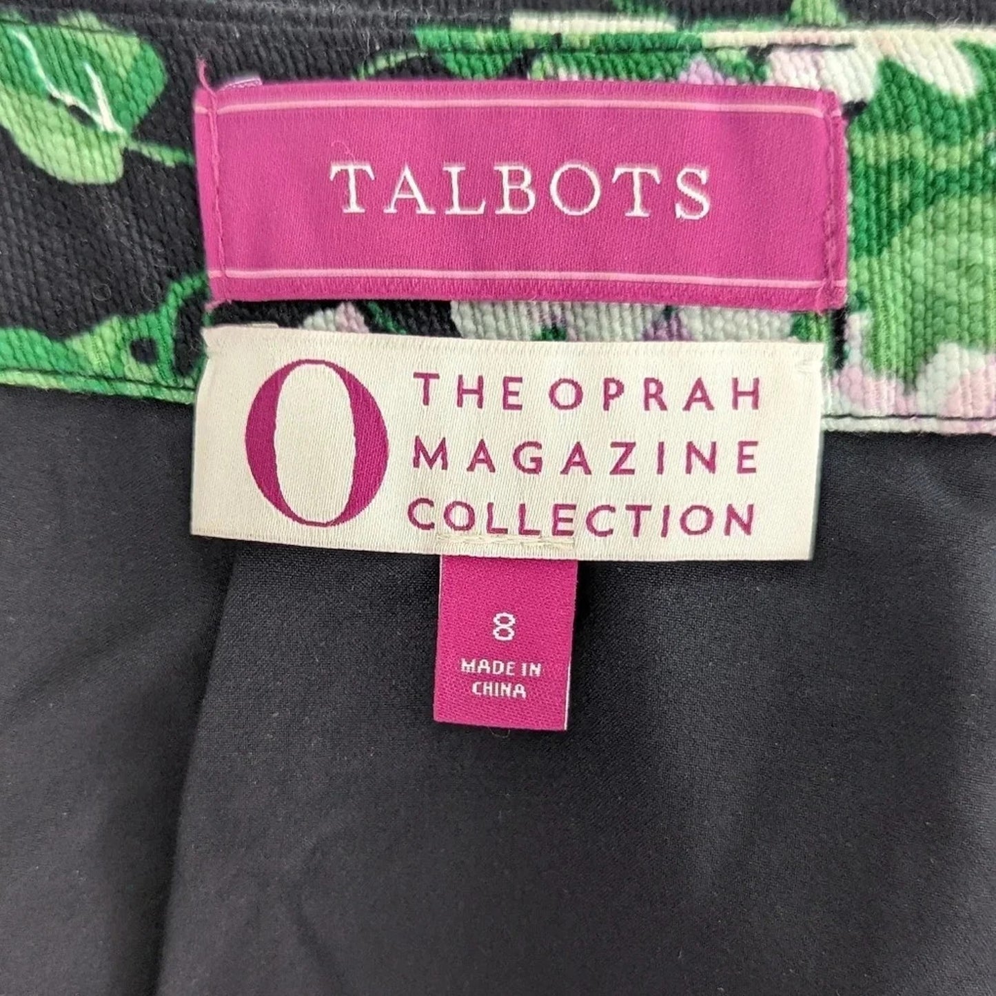 Talbots The Oprah Magazine Collection Hydrangea Pencil Skirt | Women Size 8