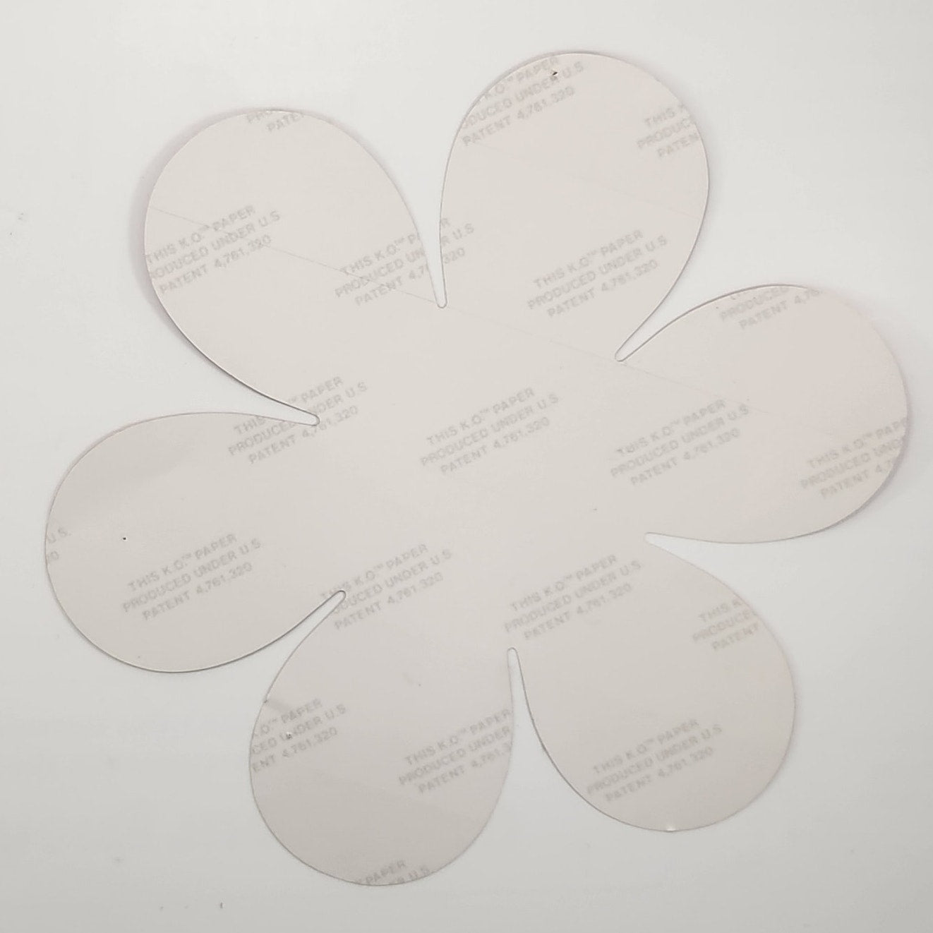 ✨ Vintage 1990s Holographic Flower Sticker – Large Pink & Green Daisy – KO™ Paper USA