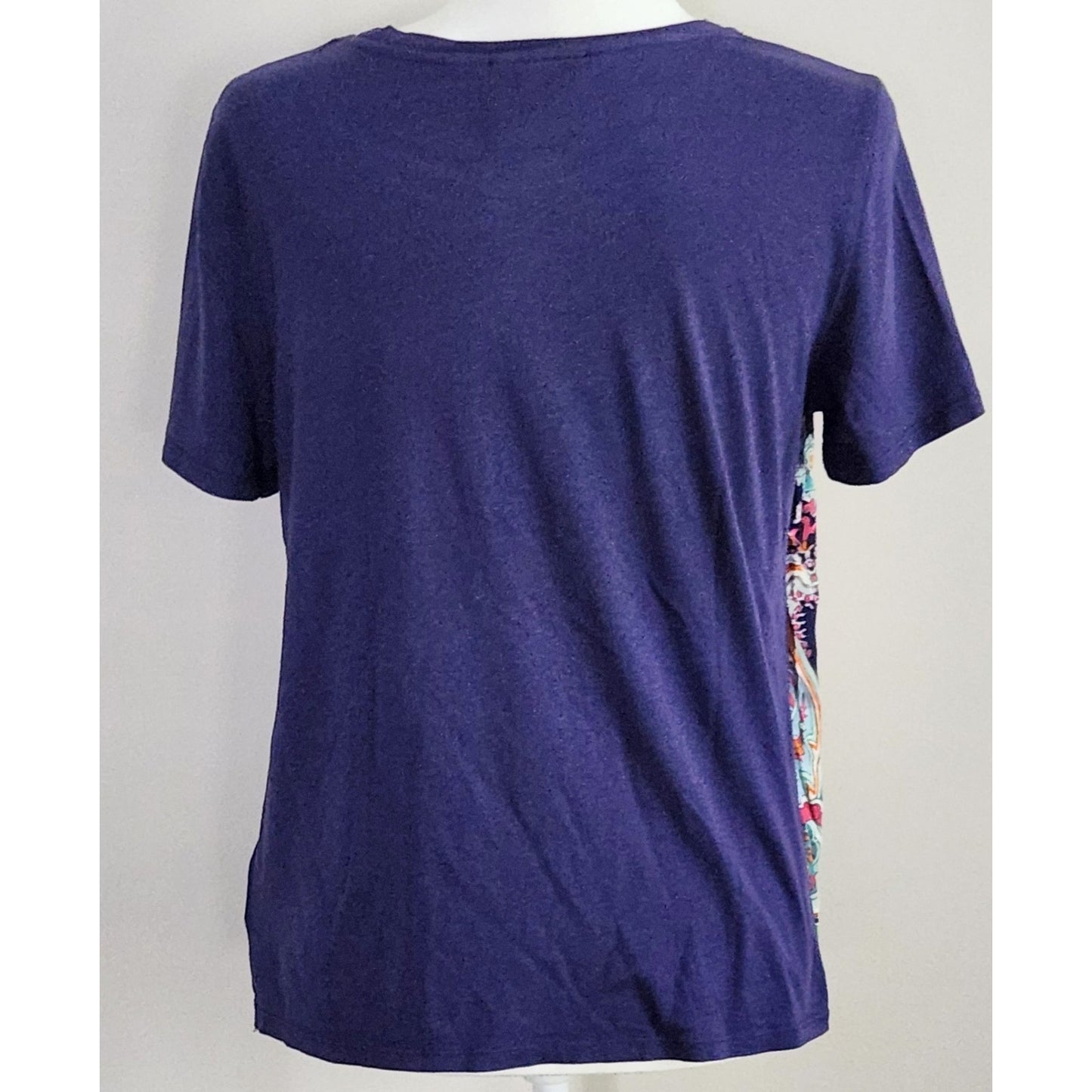 Maeve for Anthropologie Maddie Printed Paisley Top | Purple Multicolor | Women's Size S