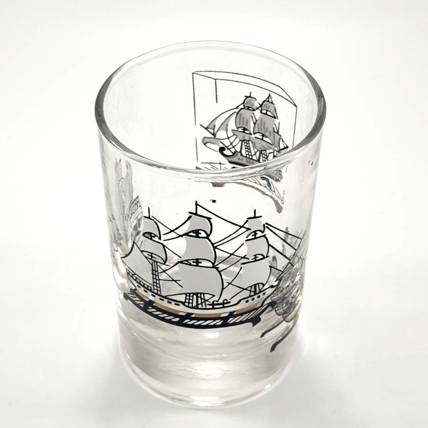 Set of 4 Vintage Mid-Century “Old Ships” Tumbler Cocktail Glasses