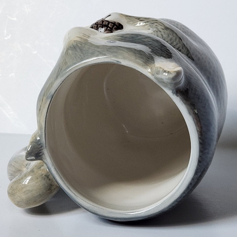 Ceramic Squirrel Mug with Tail Handle