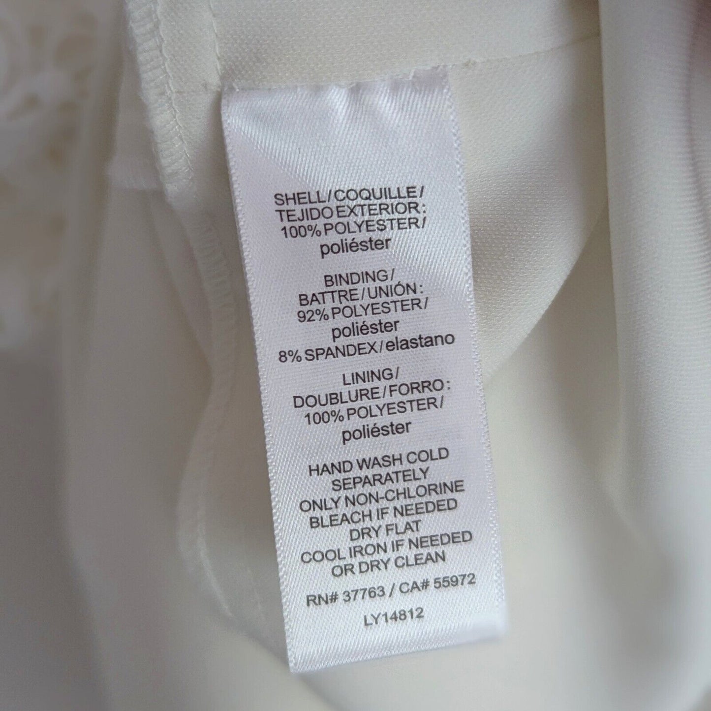 Laundry by Shelli Segal Ivory Eyelet Lace Sleeveless Sheath Dress Women’s Size 6