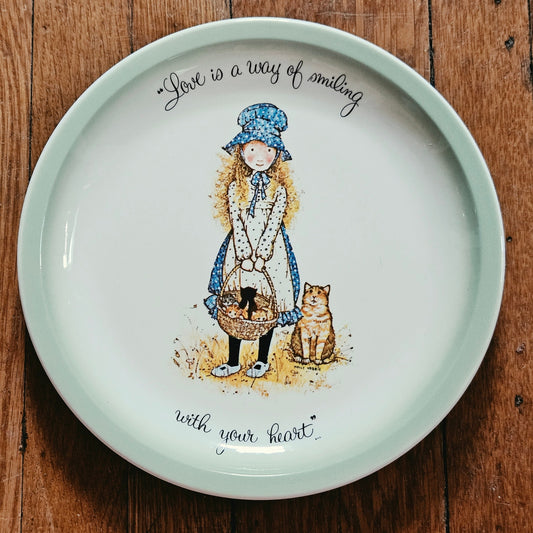 1972 Holly Hobbie Love Decorative Plate