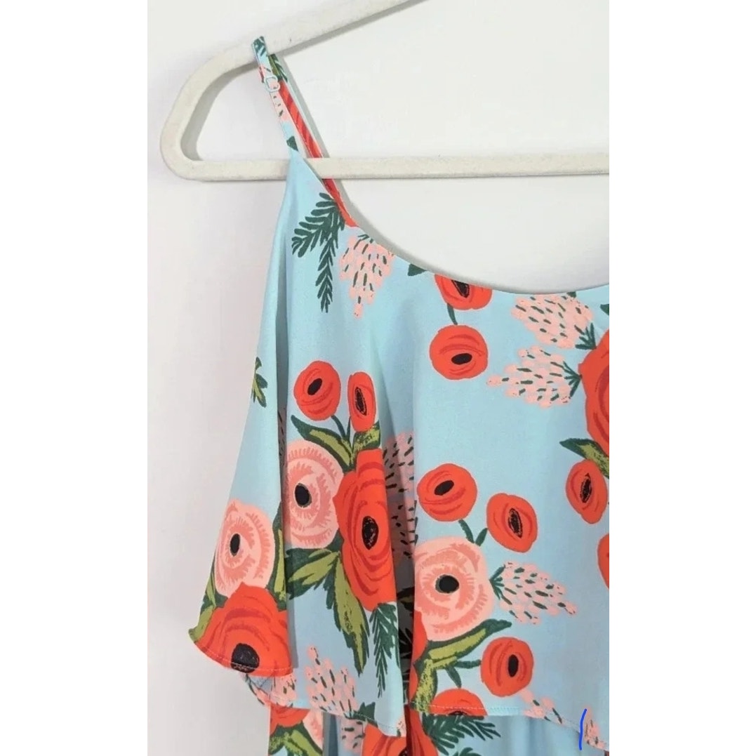 Anthropologie Paper Crown + Rifle Paper Co Women's Poppy Fields Dress Size XS