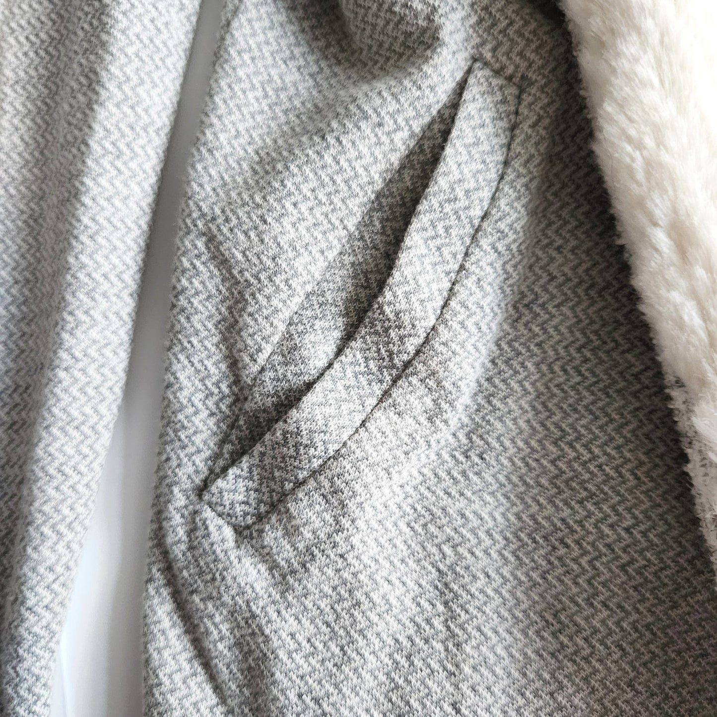 Anthropologie Saturday Sunday Ambrose Knit Open Sherpa Collar Cardigan Sz XS