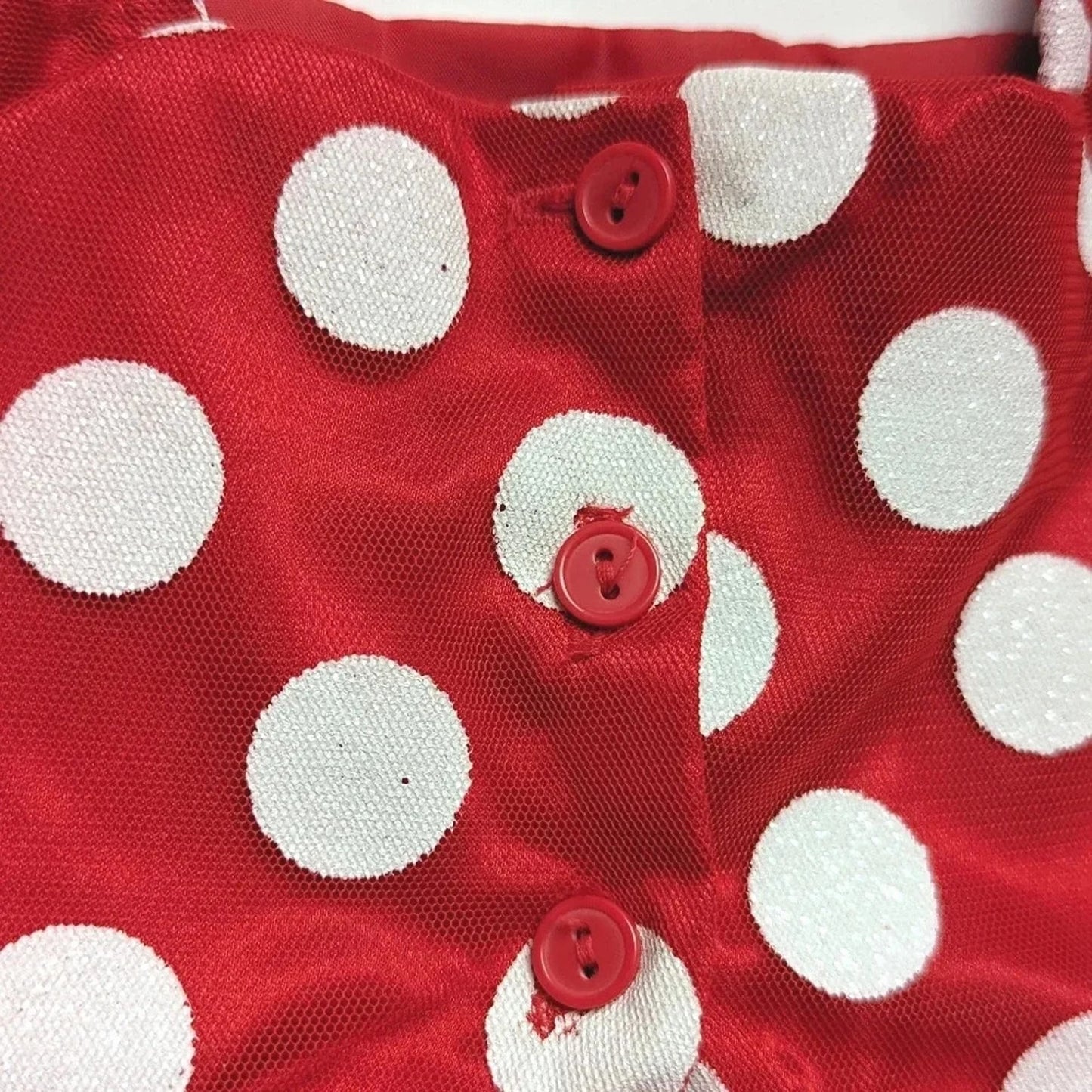 Minnie Mouse Classic Red Polka Dot Party Dress – Baby Size 18M