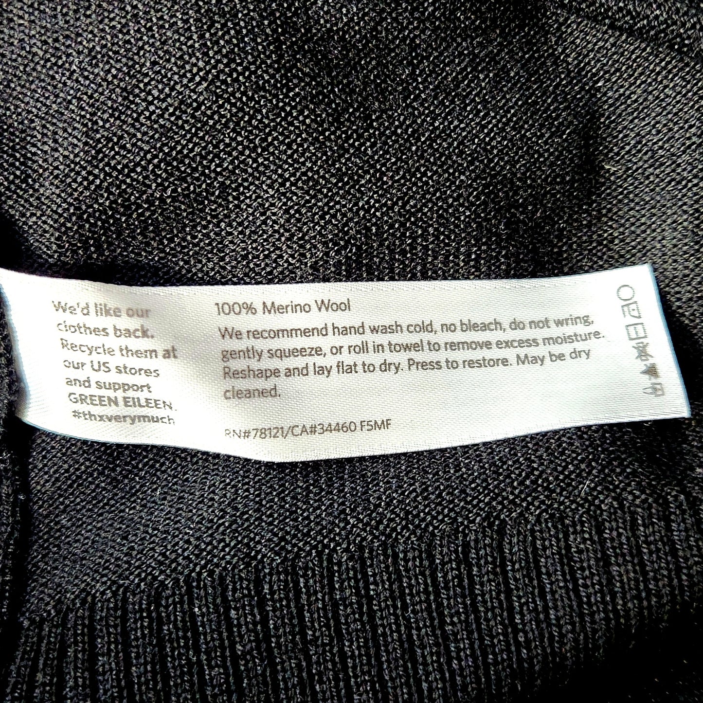 100% Merino Wool Black Tunic Sweater | Women's M | Italian Yarn