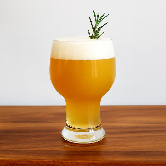 Vintage Federal Glass Beer Goblet – Mid-Century Clear Stemmed Beer Glass, Retro Barware for Craft Beer, Pilsner, or Cocktails - Home Decor