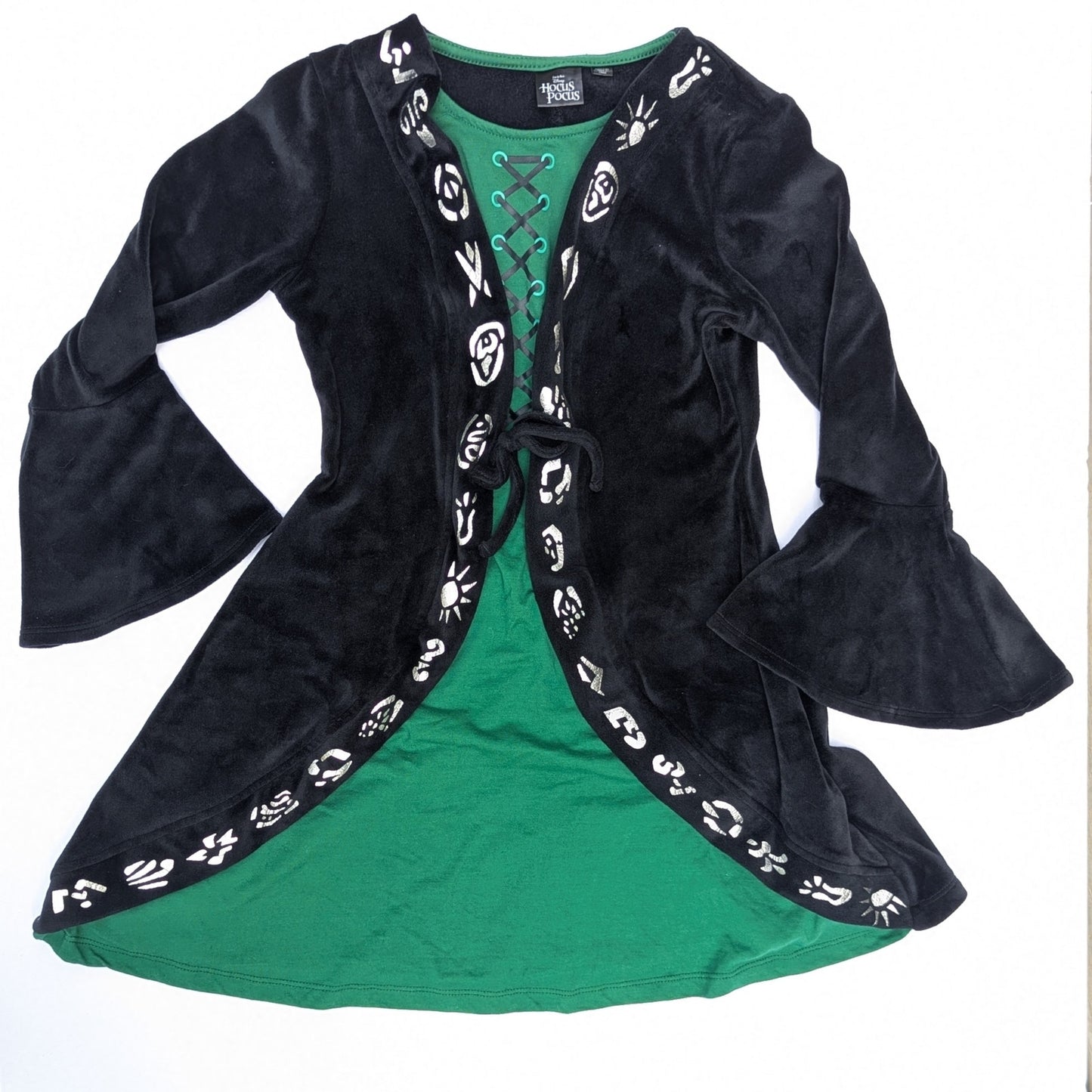 🧙‍♀️ Disney Hocus Pocus Winifred Sanderson Halloween Cosplay Dress | Girls M 7/8