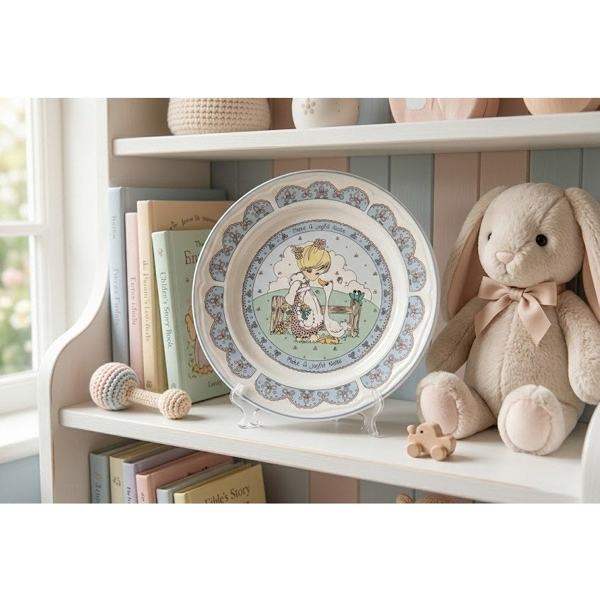 Vintage 1992 Precious Moments "Make a Joyful Noise" Salad Plate