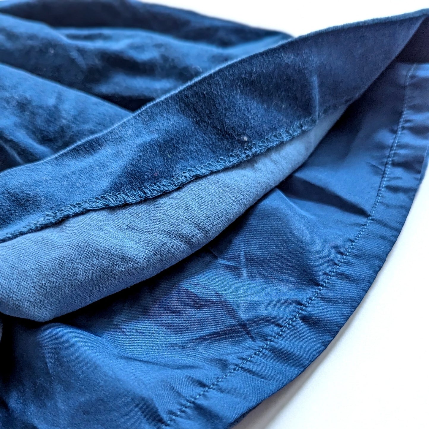 Janie and Jack Sapphire Blue Velveteen Pleated Dress | Luxe Winter Line | Baby Girl 12-18M