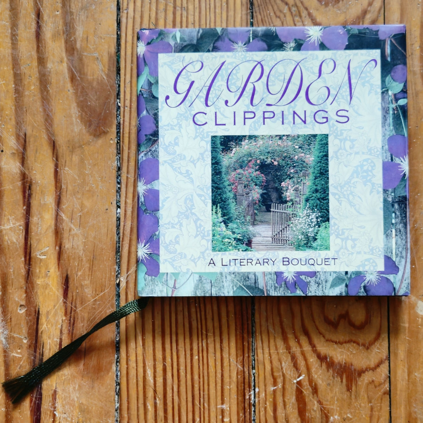 Vintage 1991 "Garden Clippings" Hardcover Book | Literary Garden Quotes
