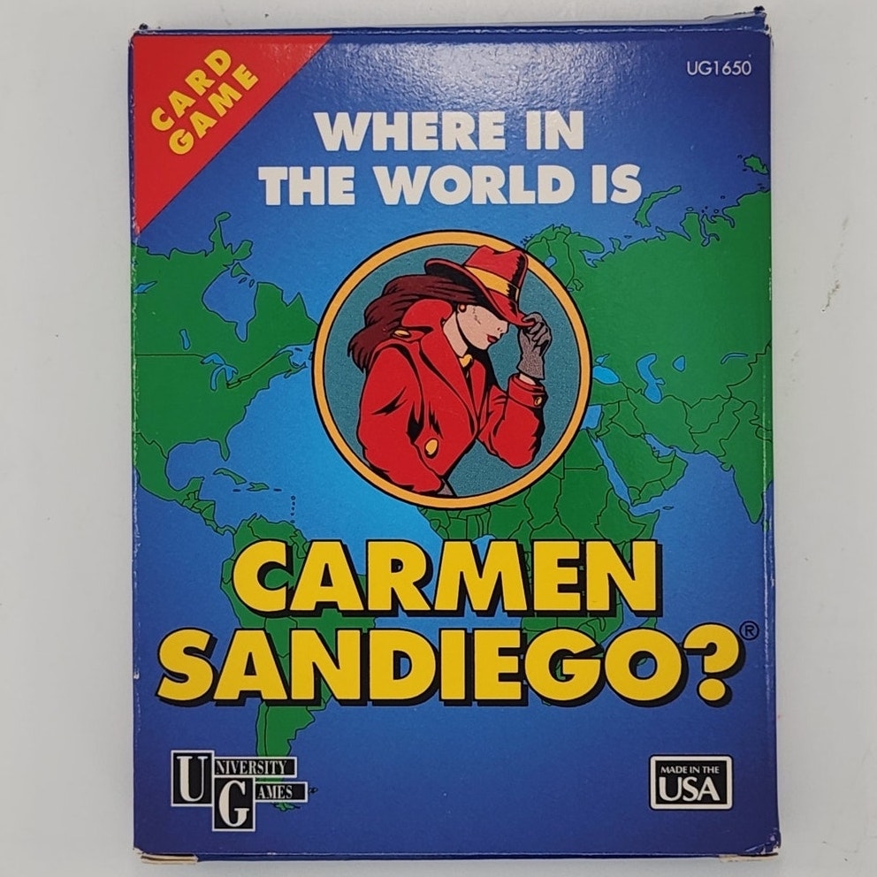 1993 “Where in the World Is Carmen Sandiego?” Card Game | Retro PBS