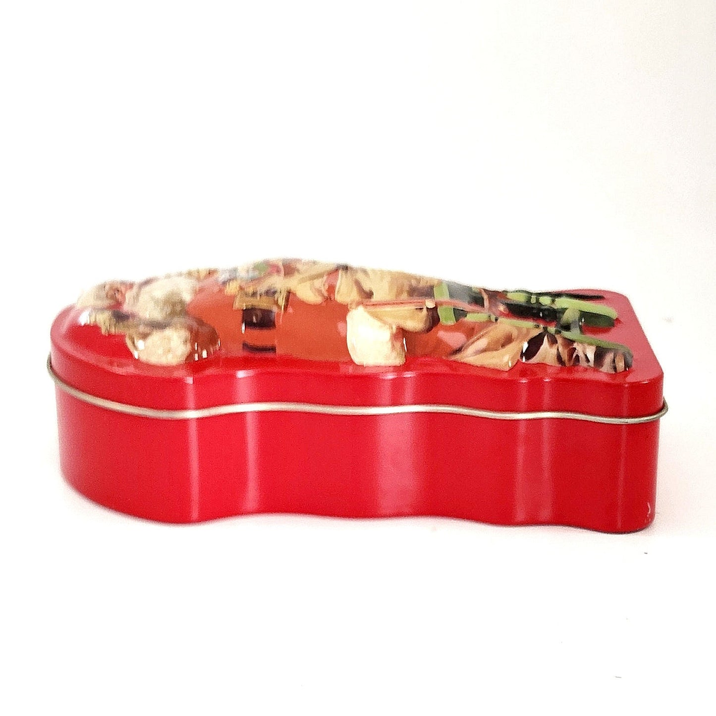 Santa Shaped Tin with Haddon Sundblom Artwork – 1990s Holiday Collectible – “Hospitality” Design