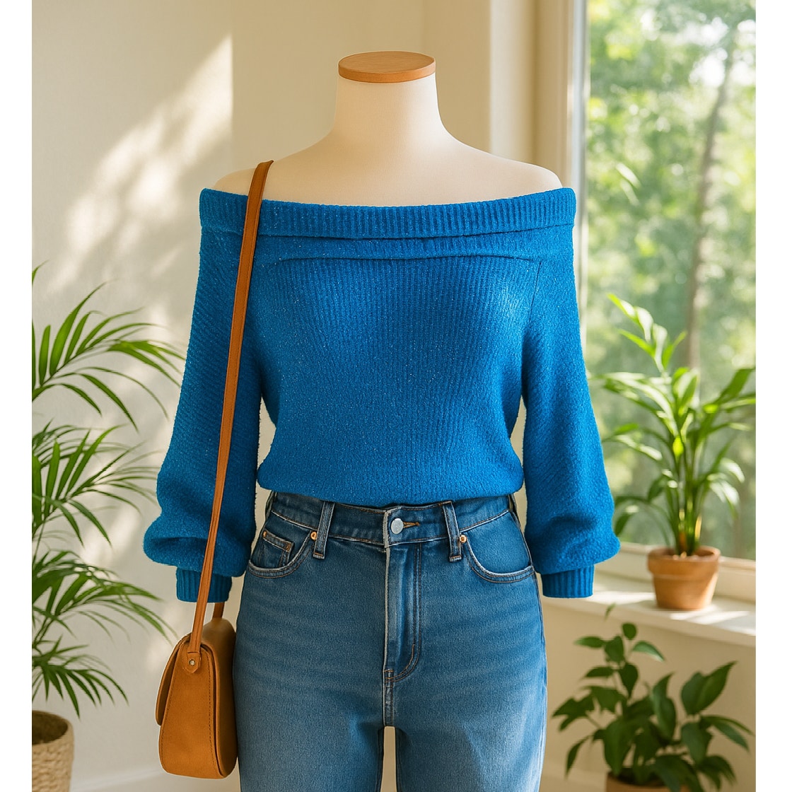 Edessa Pullover Knit Sweater Deep Sea Combo Blue | Women's M