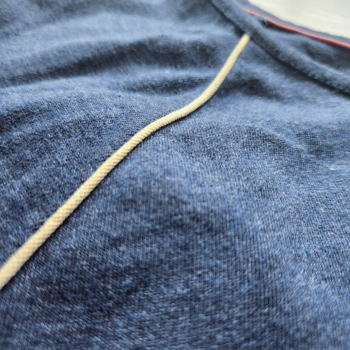 Girls Blue Long Sleeve Drawstring Waist Gold Trim Skater Dress | Size 13-14Y