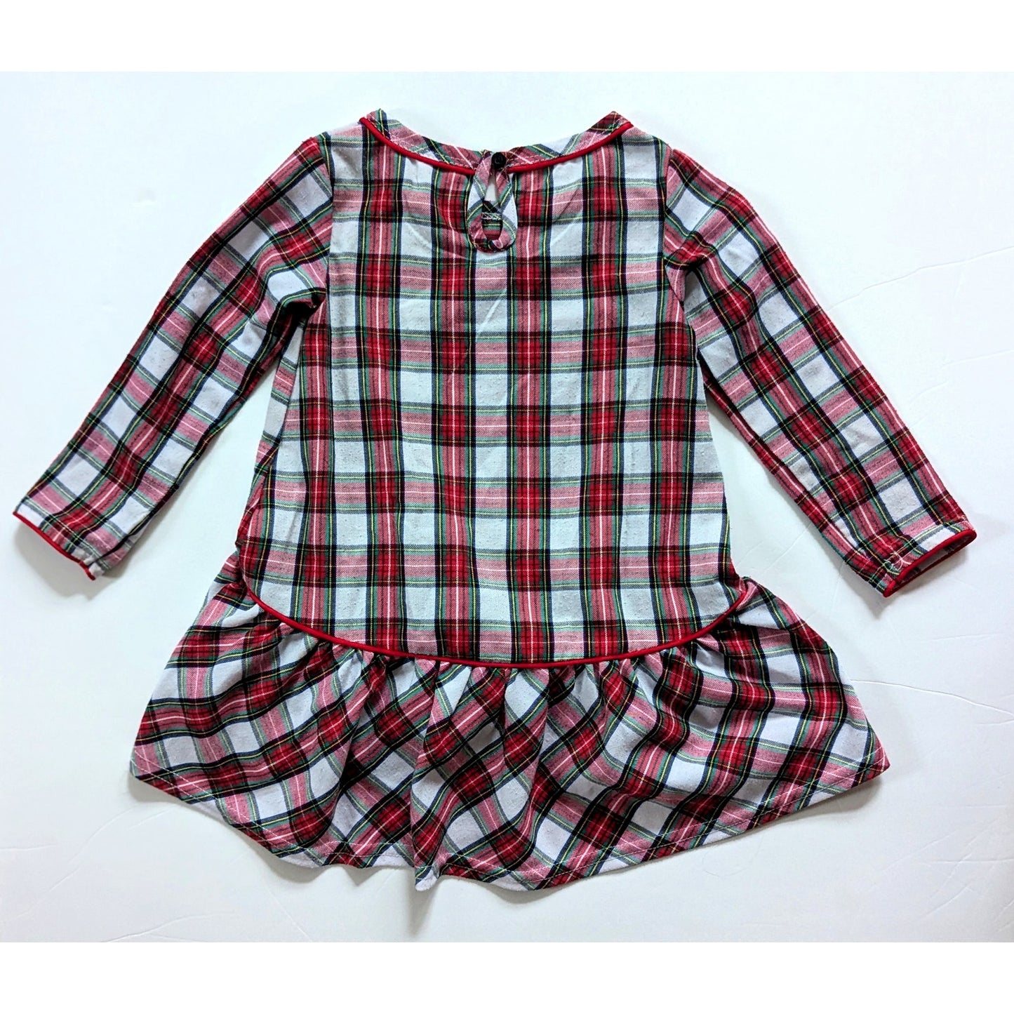 🎄 Disney Christmas Holiday Plaid Dress with Minnie Mouse Appliqué | Toddler Girls Size 2T 🎁