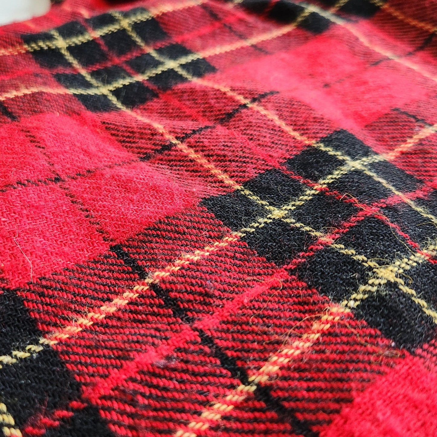 Vintage Talbots Kids Red Plaid Wool Jumper Dress Size 12 | 1990s Girls Wool Blend Shift Dress with Adjustable Straps | Preppy Holiday Outfit