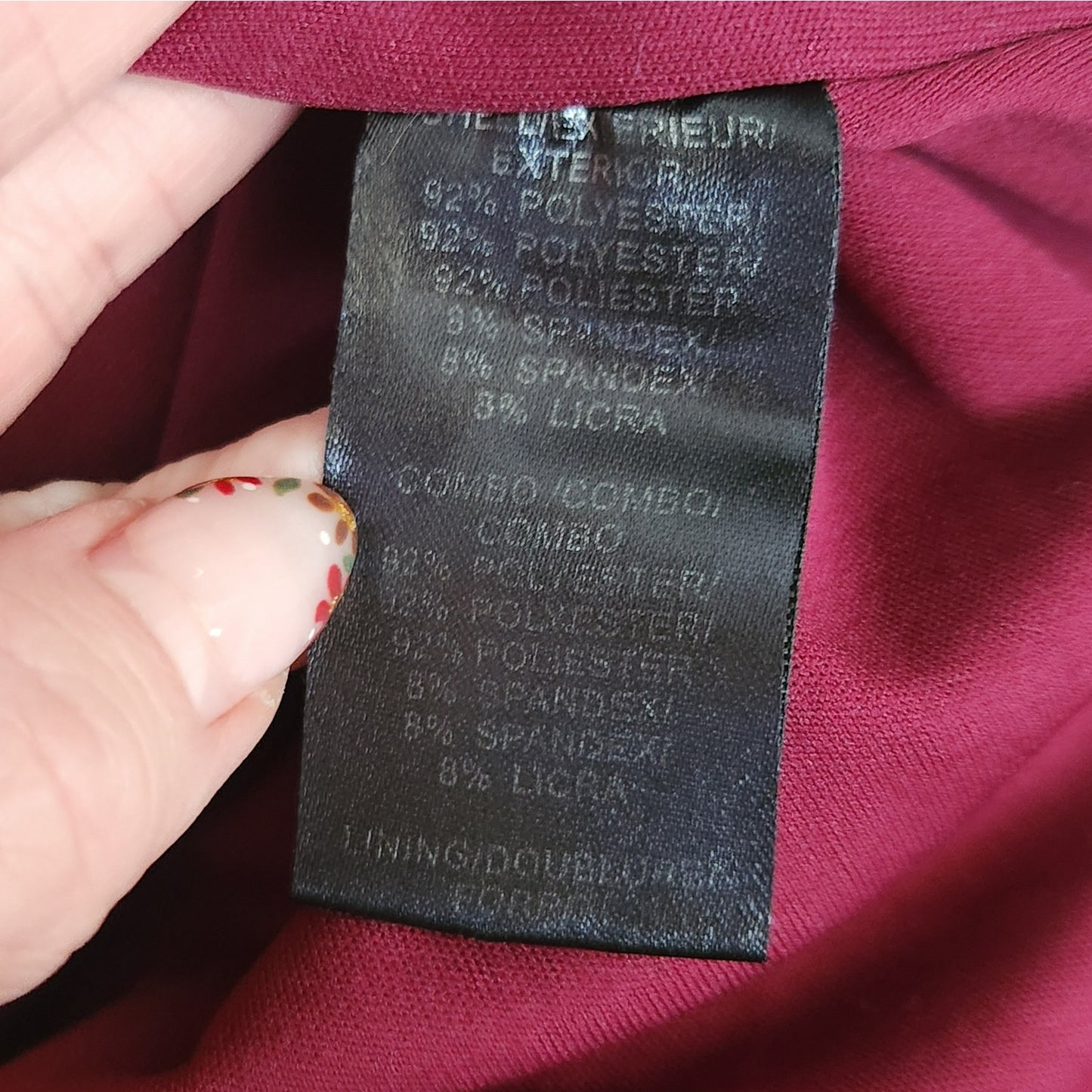 Badgley Mischka Burgundy Velvet Lace Sleeve Cocktail Dress