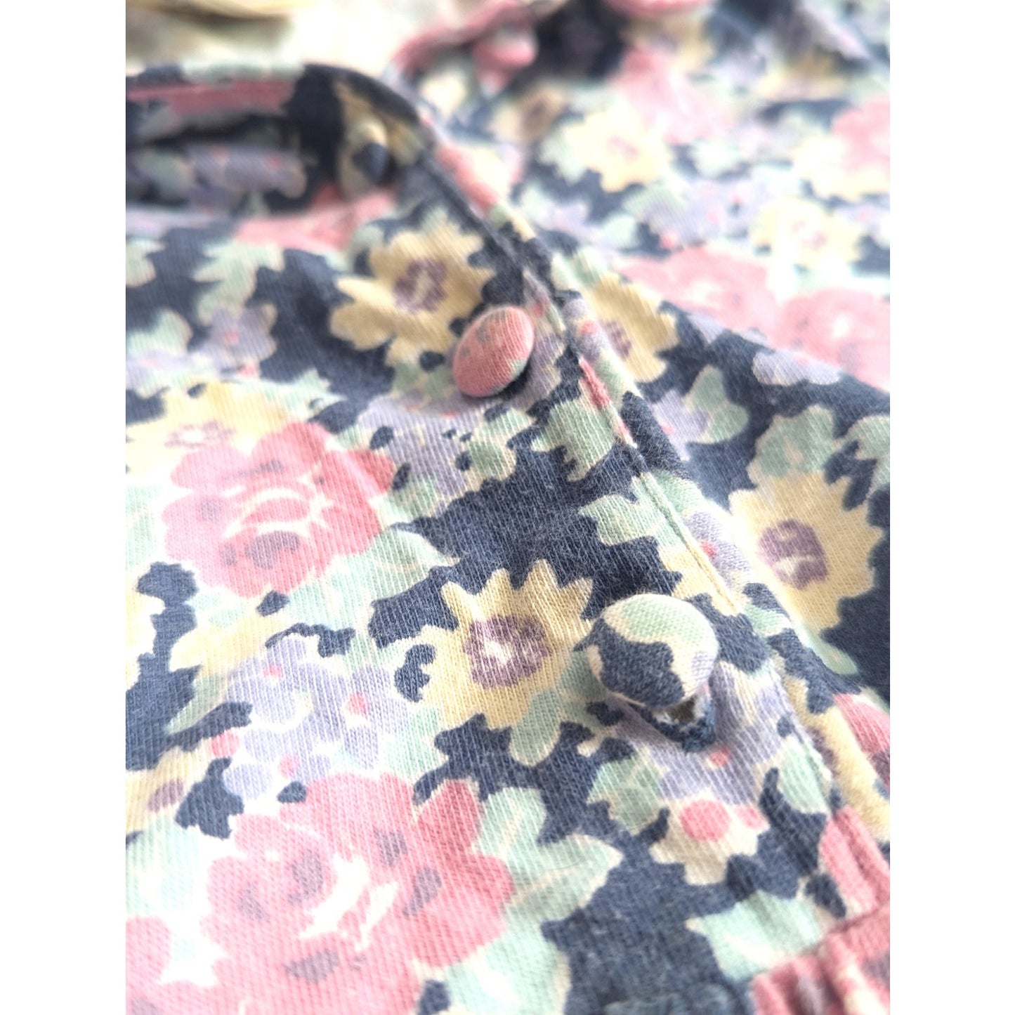 Laura Ashley Mother & Child Vintage 1990s Short Sleeve Floral Dress | Girls 5-6 Years