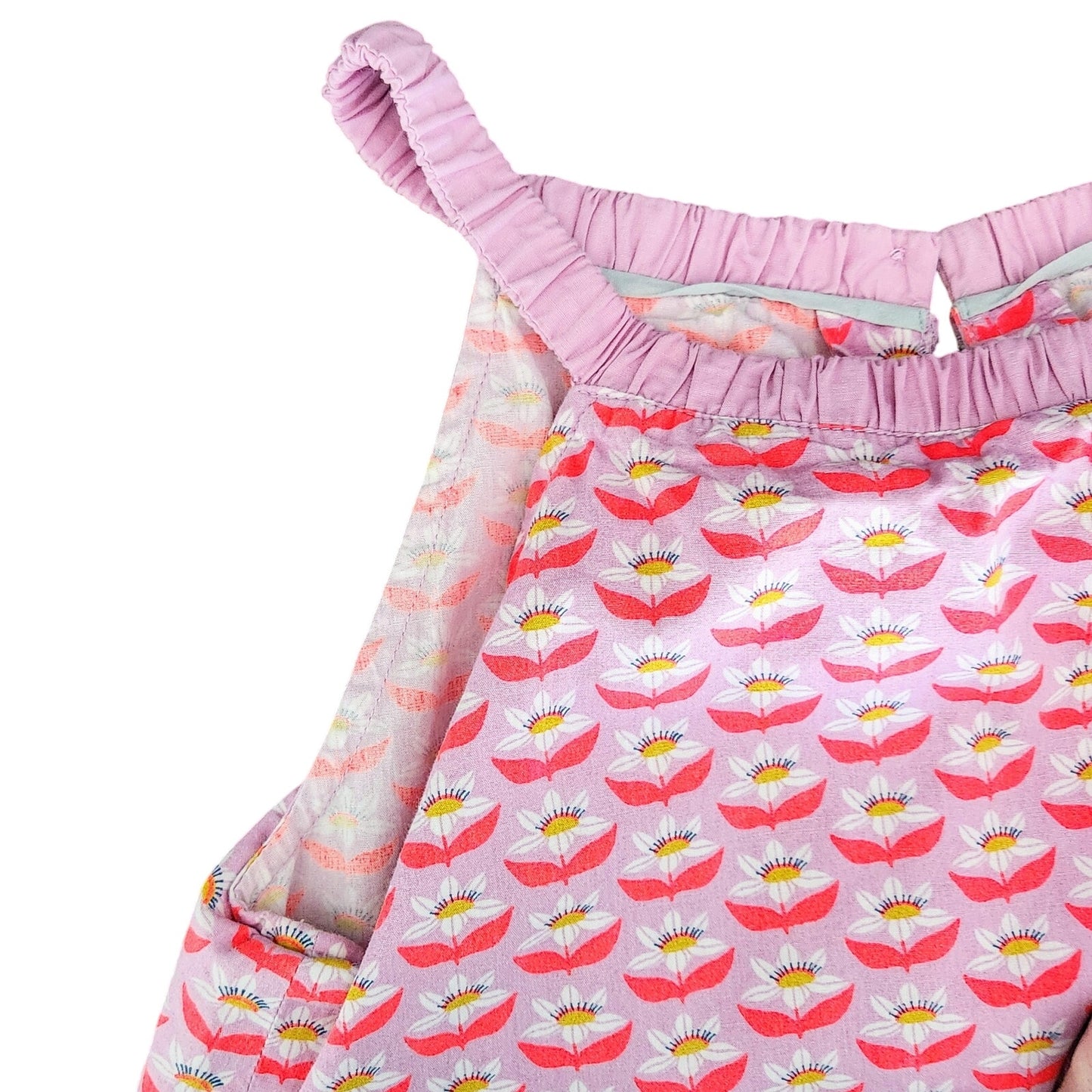 Boden Girls Pink Flower Power Daisy Sleeveless Sun Dress Size 11-12 Y | 152 cm