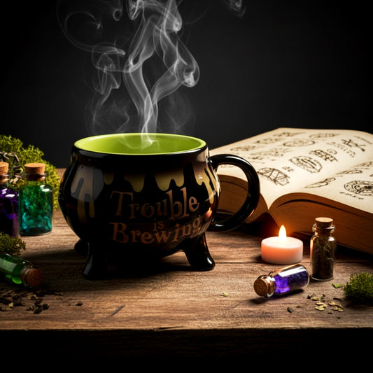 Disney's Hocus Pocus “Trouble Is Brewing” Cauldron Color Changing Halloween Mug