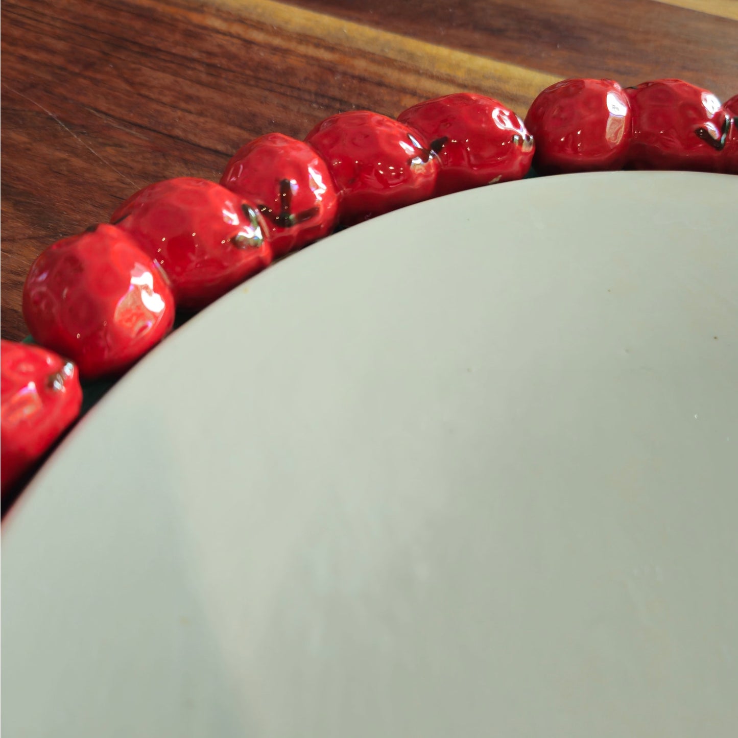 Vintage Shafford Japan Strawberry Cake Plate